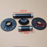 Max 2x Twist Metal Wall Shelf Bracket Rack Support Holder Supporter Black 3