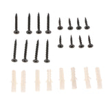 Max 2x Twist Metal Wall Shelf Bracket Rack Support Holder Supporter Black 3