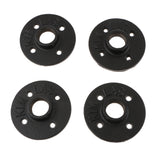 Max 2x Twist Metal Wall Shelf Bracket Rack Support Holder Supporter Black 3