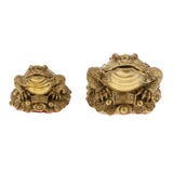 Maxbell Feng Shui Money Lucky Fortune Oriental Chinese Wealth Frog Toad Figurine S