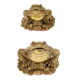 Maxbell Feng Shui Money Lucky Fortune Oriental Chinese Wealth Frog Toad Figurine S