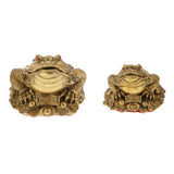 Maxbell Feng Shui Money Lucky Fortune Oriental Chinese Wealth Frog Toad Figurine S