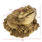 Maxbell Feng Shui Money Lucky Fortune Oriental Chinese Wealth Frog Toad Figurine M