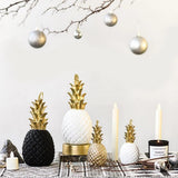 Maxbell Creative Resin Pineapple Shaped Ornament Gift Home Desktop Decoration Gold