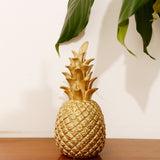 Maxbell Creative Resin Pineapple Shaped Ornament Gift Home Desktop Decoration Gold