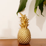Maxbell Creative Resin Pineapple Shaped Ornament Gift Home Desktop Decoration Gold