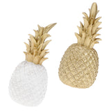 Maxbell Creative Resin Pineapple Shaped Ornament Gift Home Desktop Decoration Gold