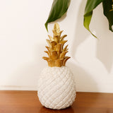 Creative Resin Pineapple Shaped Ornament Gift Home Desktop Decoration White