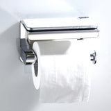 Maxbell Bathroom Kitchen Tissue Roll Holder Towel Rack Display Bar Mount a - Chrome