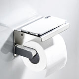 Maxbell Bathroom Kitchen Tissue Roll Holder Towel Rack Display Bar Mount a - Chrome