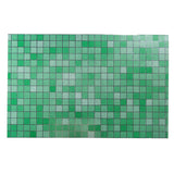 Self-adhensive Mosaic Aluminum Foil Anti Oil Kitchen Wall Sticker Green