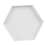 Maxbell Polygon Combination Fruit Plate Geometric Shape Snack Storage Tray Grey M