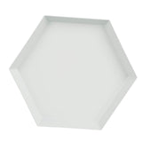 Maxbell Polygon Combination Fruit Plate Geometric Shape Snack Storage Tray Grey M