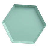 Maxbell Polygon Combination Fruit Plate Geometric Shape Snack Storage Tray Green M