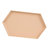 Maxbell Polygon Combination Fruit Plate Geometric Shape Snack Storage Tray Apricot L