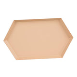 Maxbell Polygon Combination Fruit Plate Geometric Shape Snack Storage Tray Apricot L