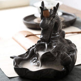 Maxbell Ceramic Backflow Incense Burner Dragon Incense Holder Buddhist Censer