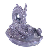 Maxbell Ceramic Backflow Incense Burner Dragon Incense Holder Buddhist Censer