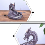 Maxbell Ceramic Backflow Incense Burner Dragon Incense Holder Buddhist Censer