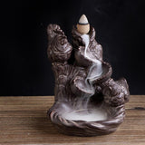 Maxbell Ceramic Backflow Incense Burner Incense Holder Censer Home Decor Chicken