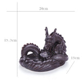Maxbell Ceramic Backflow Incense Burner Home Decor Dragon Cones Holder Censer b