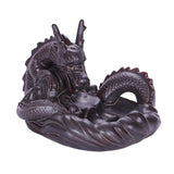 Maxbell Ceramic Backflow Incense Burner Home Decor Dragon Cones Holder Censer b
