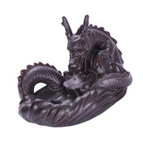 Maxbell Ceramic Backflow Incense Burner Home Decor Dragon Cones Holder Censer b