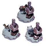 Buddhism Incense Burner Ceramic Stick Cones Holder Smoke Backflow Burner Frog