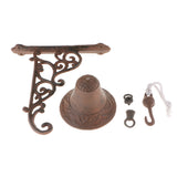 Max Maxb Vintage Rustic Metal Cast Iron Hanging Wall Mounted Welcome Home Doorbell A