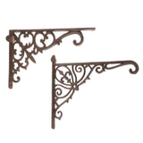 Max Maxb Antique Vintage Style Heavy Duty Cast Iron Shelf Bracket Wall Mounted S