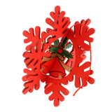 Max 1 Piece Vintage Christmas Wooden Hanging Plaques Ornament Red Snowflake