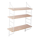 Max 3 Layer Wall Hanging Wooden Shelves Floating Wall Shelf Home Decor White