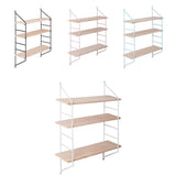 Max 3 Layer Wall Hanging Wooden Shelves Floating Wall Shelf Home Decor White