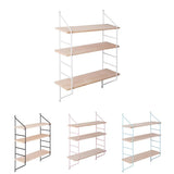Max 3 Layer Wall Hanging Wooden Shelves Floating Wall Shelf Home Decor White
