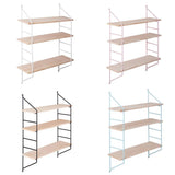 Max 3 Layer Wall Hanging Wooden Shelves Floating Wall Shelf Home Decor White