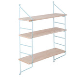 Max 3 Layer Wall Hanging Wooden Shelves Floating Wall Shelf Home Decor Blue