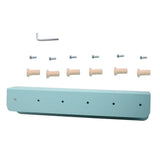 Max Iron Wall Mounted Shelf Home Storage Display Rack Blue