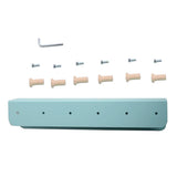 Max Iron Wall Mounted Shelf Home Storage Display Rack Blue
