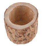Maxbell Tree Stump Wooden Flower Vase Succulent Plants Bonsai Pot Candle Holder S