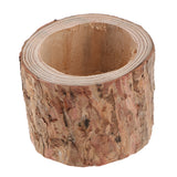 Maxbell Tree Stump Wooden Flower Vase Succulent Plants Bonsai Pot Candle Holder S
