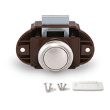 Maxbell Push Button Lock Cupboard Door Knob Campervan Motorhome Lock 26cm Brown B