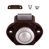 Maxbell Push Button Lock Cupboard Door Knob Campervan Motorhome Lock 20cm Brown B