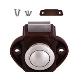 Maxbell Push Button Lock Cupboard Door Knob Campervan Motorhome Lock 20cm Brown B