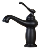 Maxbell European Style Retro Bathroom Basin Water Faucet Antique Mixer Tap Black