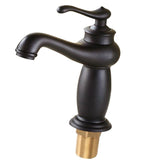 Maxbell European Style Retro Bathroom Basin Water Faucet Antique Mixer Tap Black