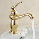 Maxbell European Style Retro Bathroom Basin Water Faucet Antique Mixer Tap Gold