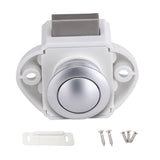 Max Maxb Push Button Lock Cupboard Door Knob Campervan Motorhome Lock 20cm White A