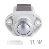 Max Maxb Push Button Lock Cupboard Door Knob Campervan Motorhome Lock 20cm White A