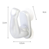 Max Maxb Creative 3D Arm Design Suction Cup Hooks Wall Decoration Hangers Brown