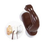 Max Maxb Creative 3D Arm Design Suction Cup Hooks Wall Decoration Hangers Brown